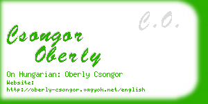 csongor oberly business card